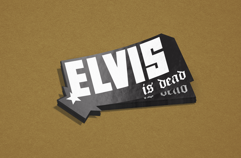 Elvis is Dead Sticker Stack