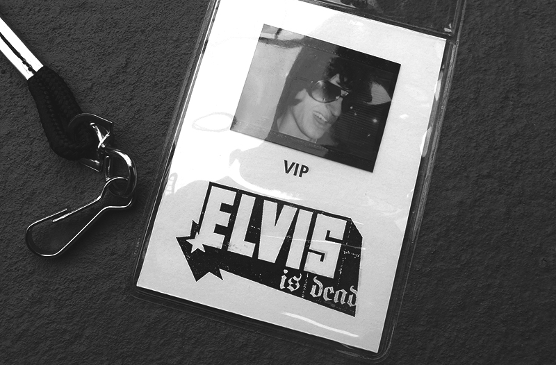 Image of Elvis Badge and Lanyard