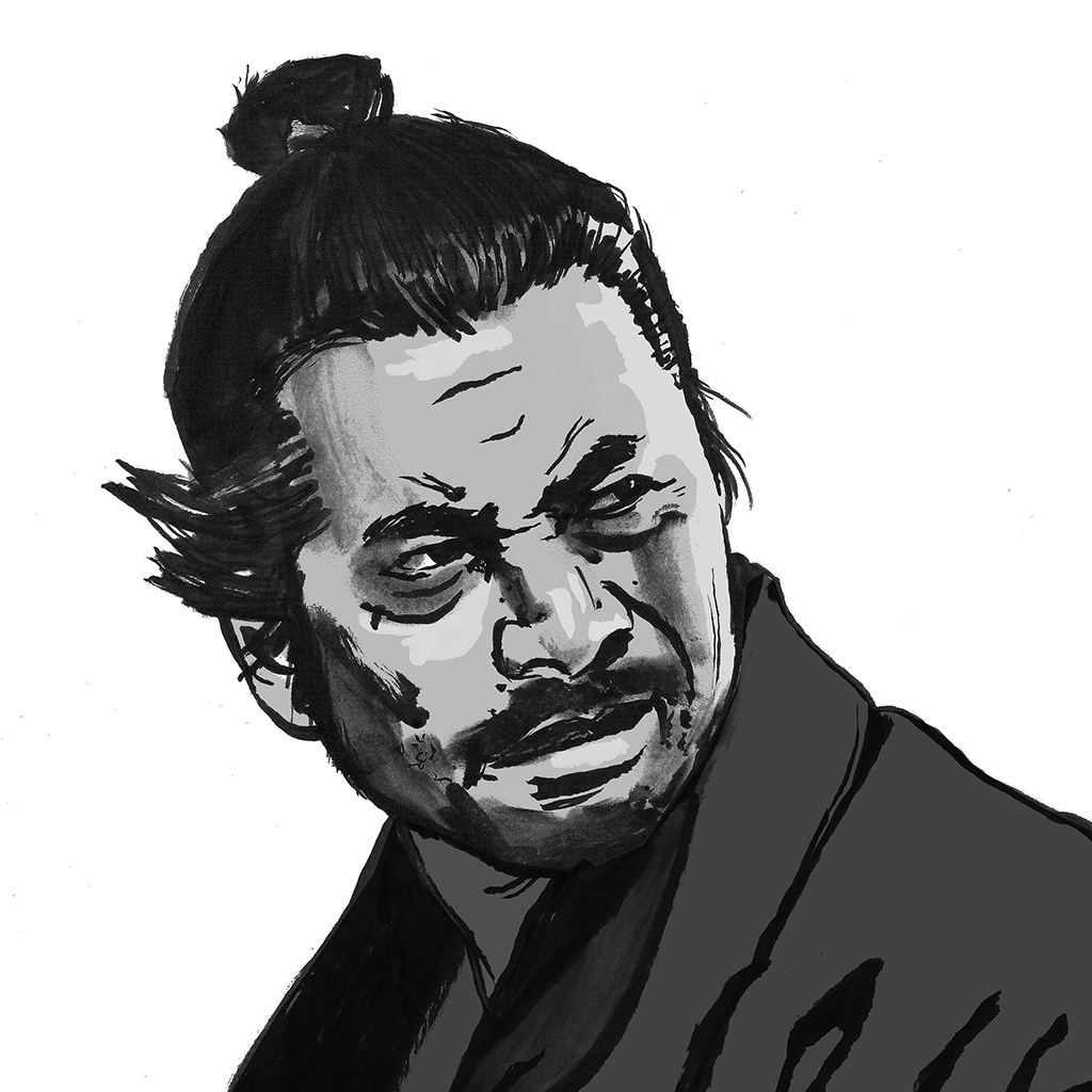 Illustration of Toshiro Mifune