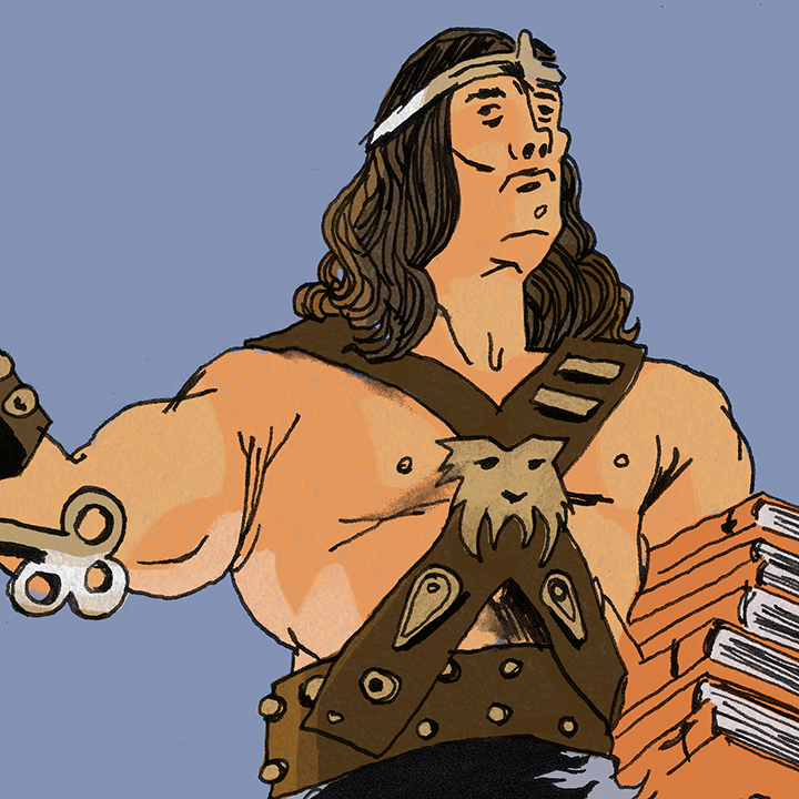 Illustration of Conan the Librarian