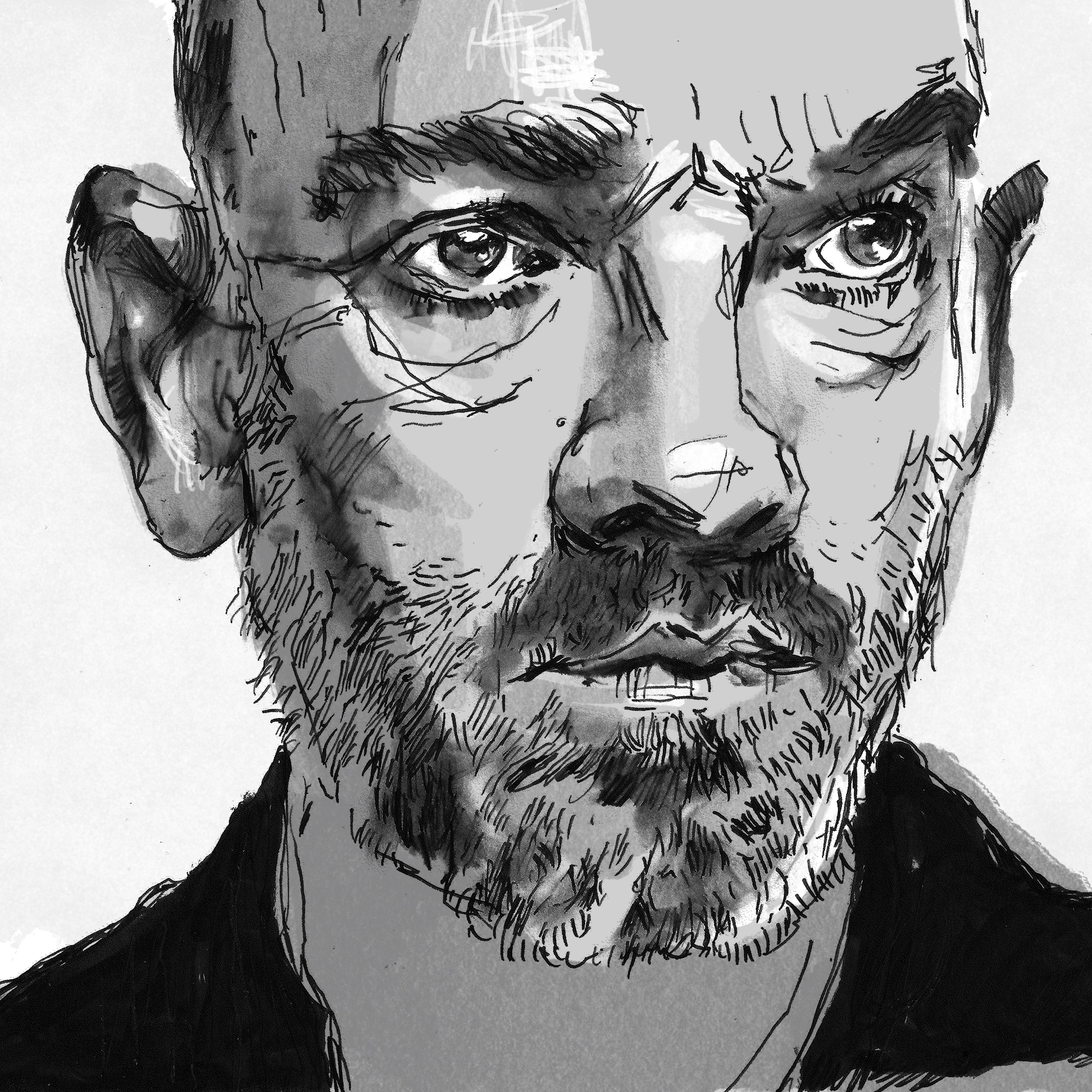 Illustration of Michael Stipe