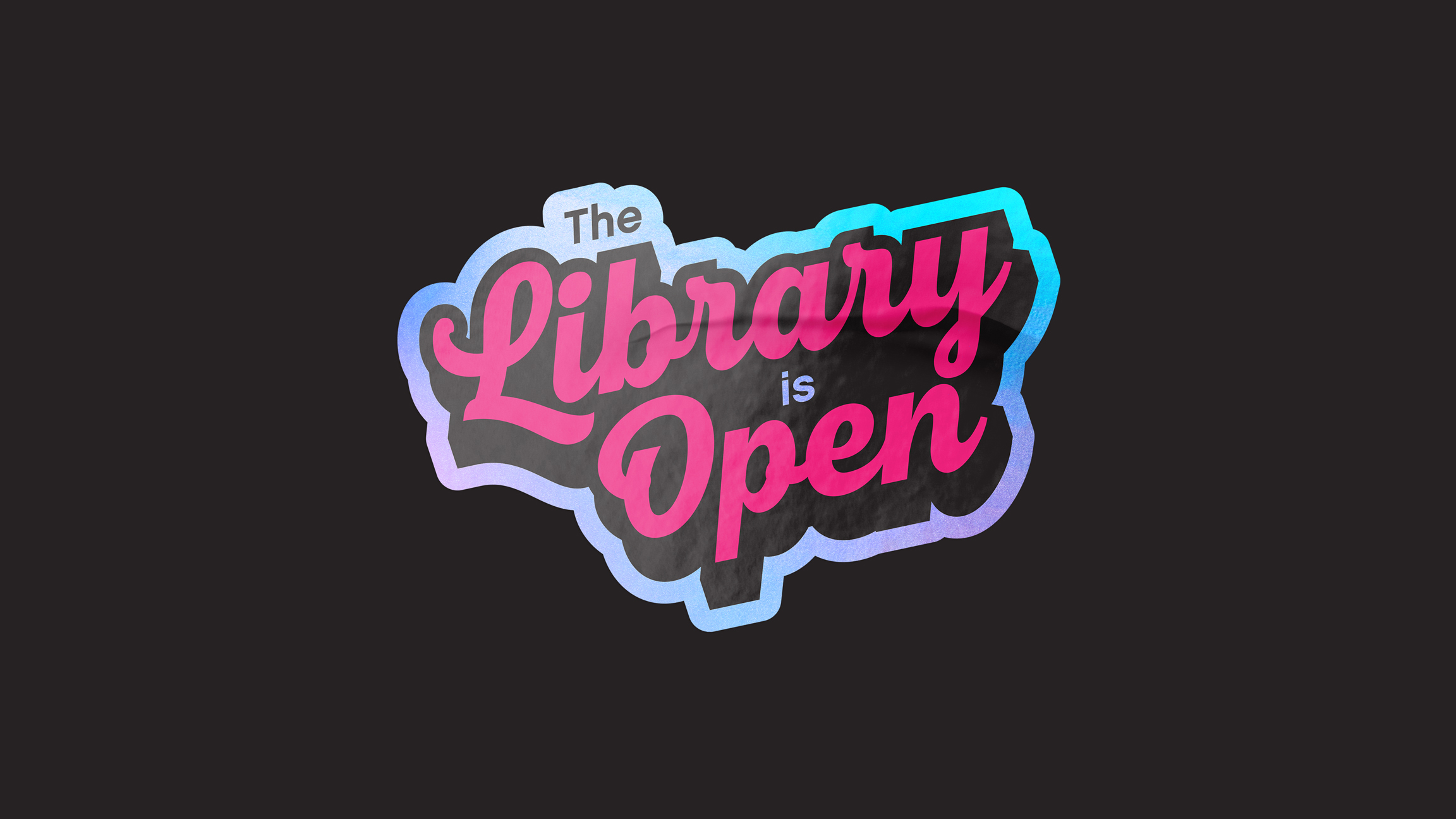 The Library is Open Sticker The Library is Open Sticker