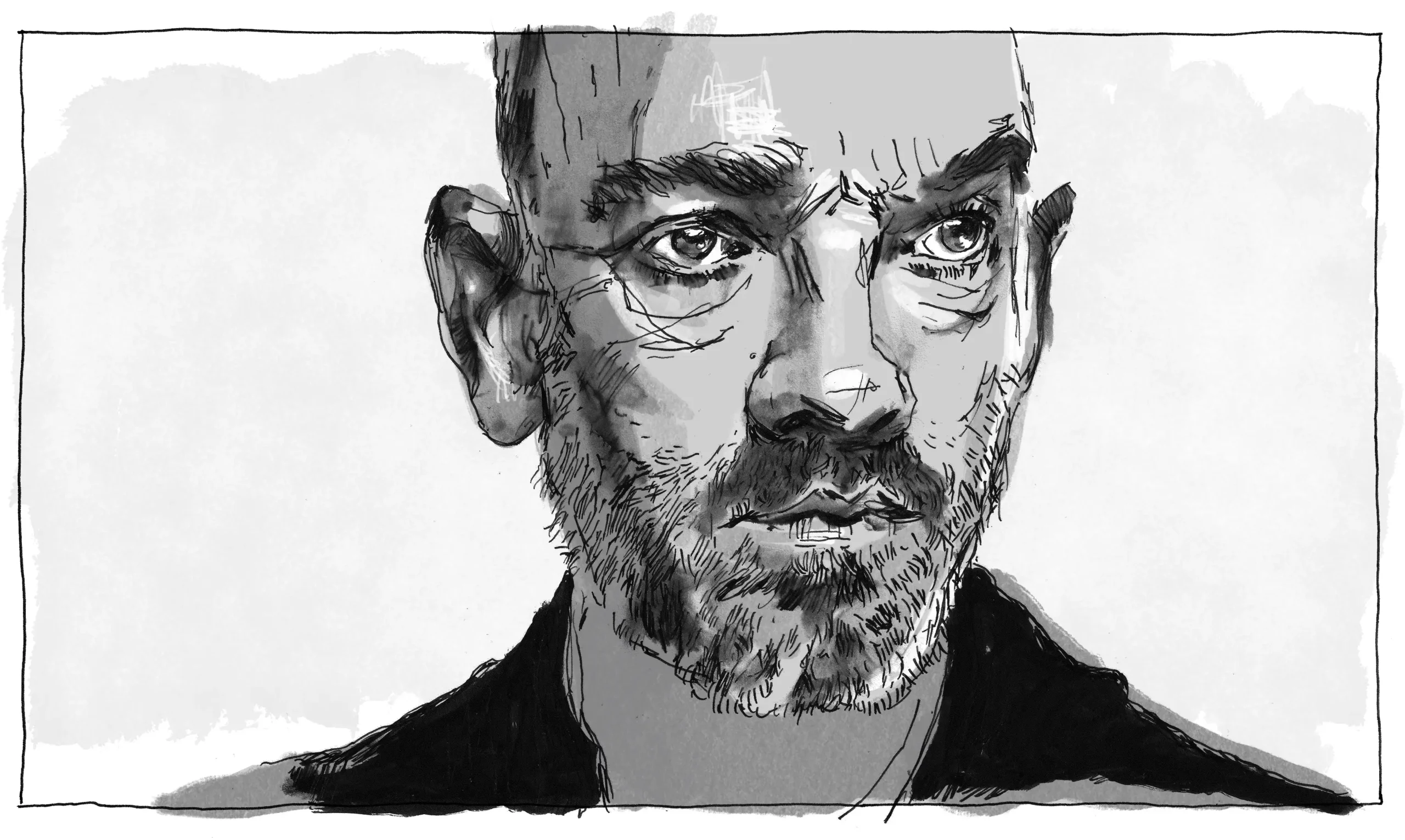 Illustration of Michael Stipe